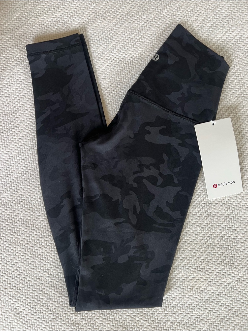 NWT Lululemon Align 28” High Rise Pant Legging Incognito Camo Multi Gray 2
